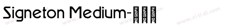Signeton Medium字体转换